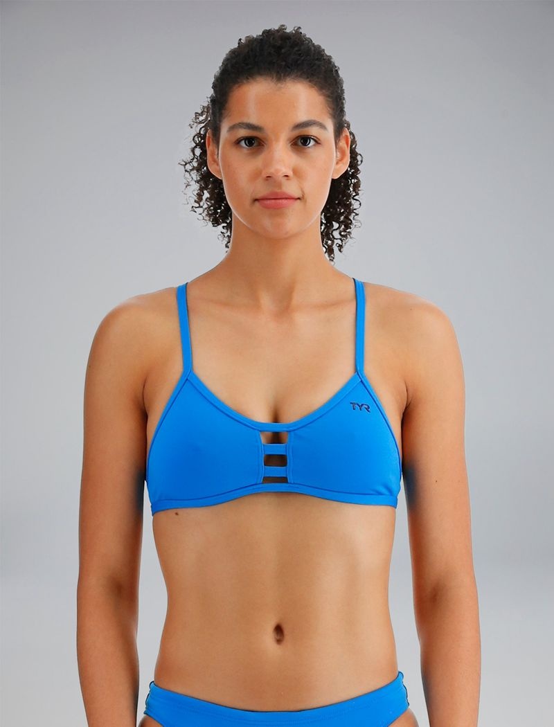 Hauts De Bikini Tyr Durafast Elite? Pacific Tieback Femme Bleu | 50218483TGZ