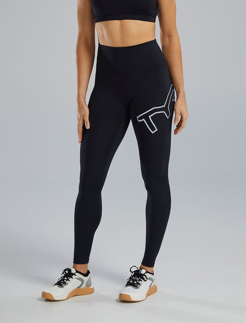 Leggings Tyr Base Kinetic? High-rise 28 Logo Femme Noir | 29541498RYM