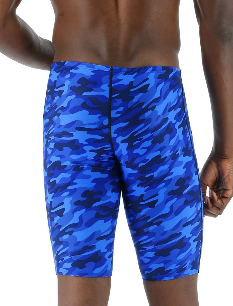 Maillot de Bain Tyr Durafast Elite? Jammer Camo Homme Bleu | 24495844QYK