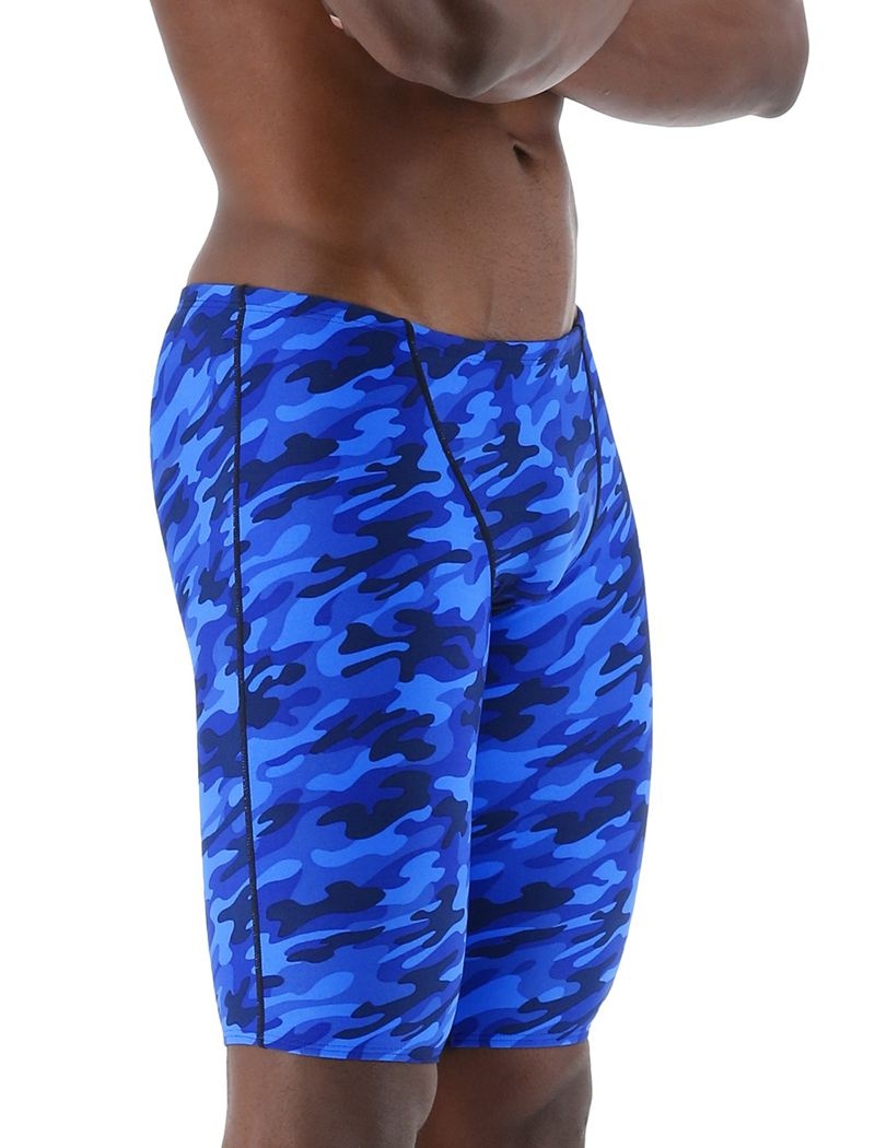 Maillot de Bain Tyr Durafast Elite? Jammer Camo Homme Bleu | 24495844QYK