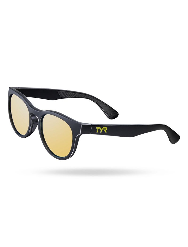 Lunette de Soleil Tyr Ancita Hts Polarized Homme Doré Noir | 06169355ZOW