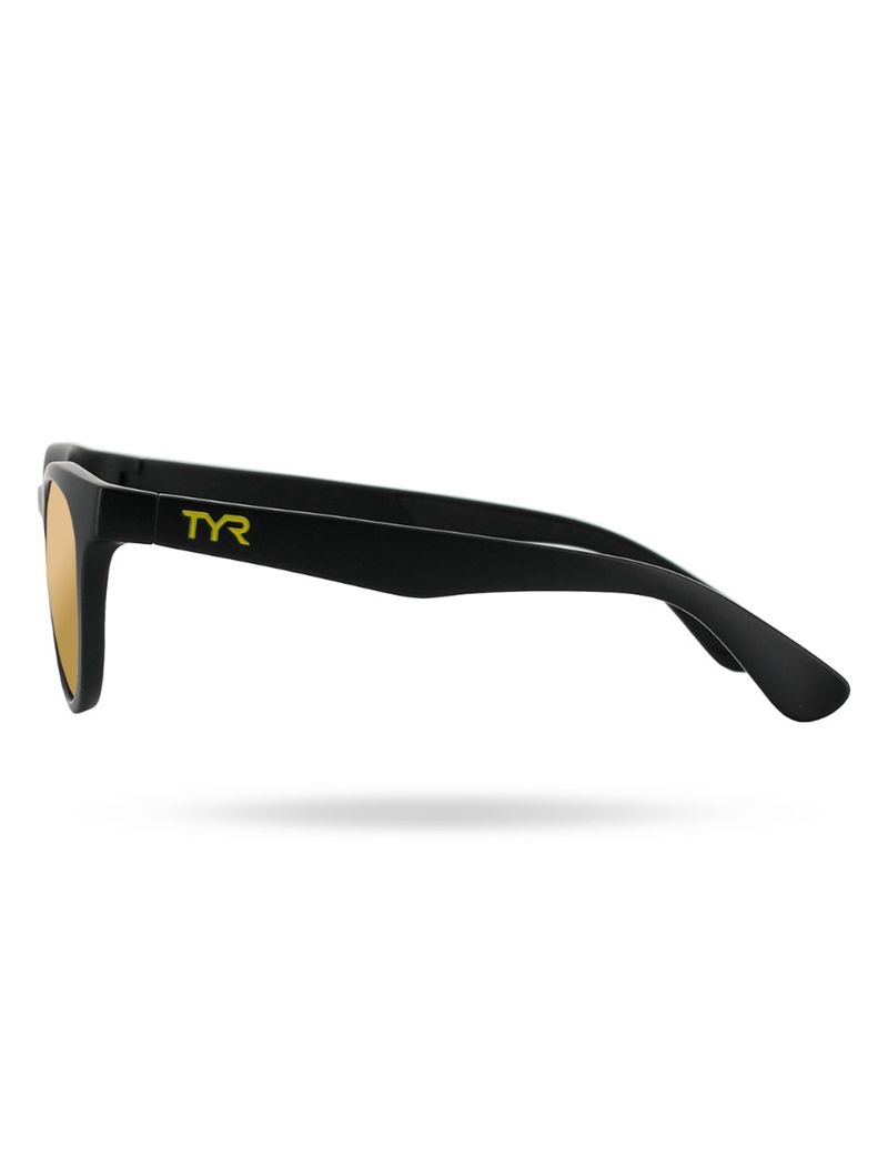 Lunette de Soleil Tyr Ancita Hts Polarized Homme Doré Noir | 06169355ZOW