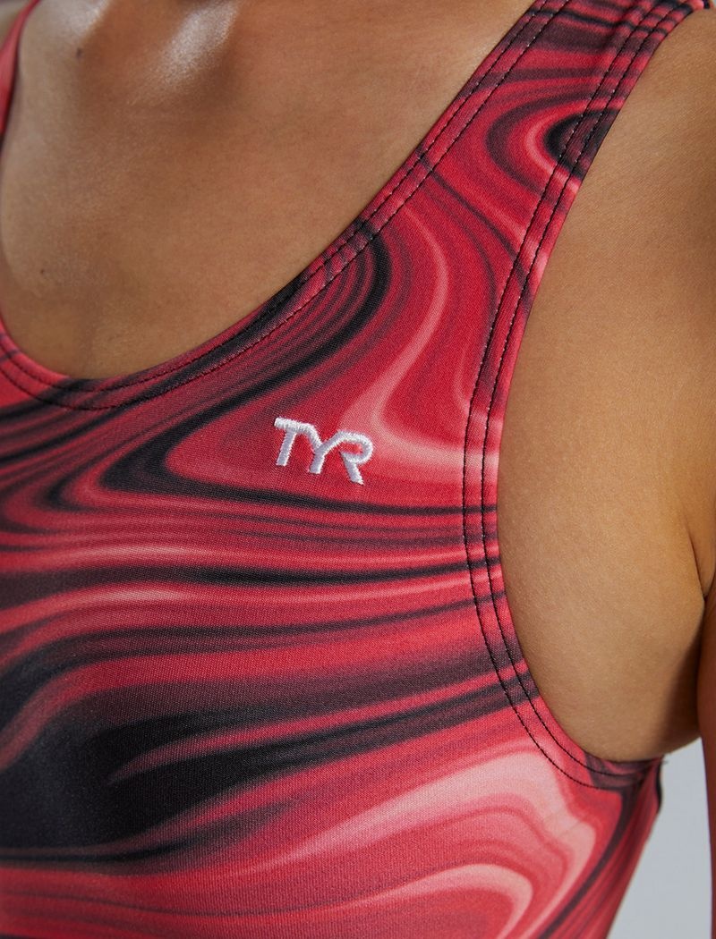 Maillot de Bain Tyr Durafast Elite? Maxfit Vitality Femme Rouge | 41426519BOH