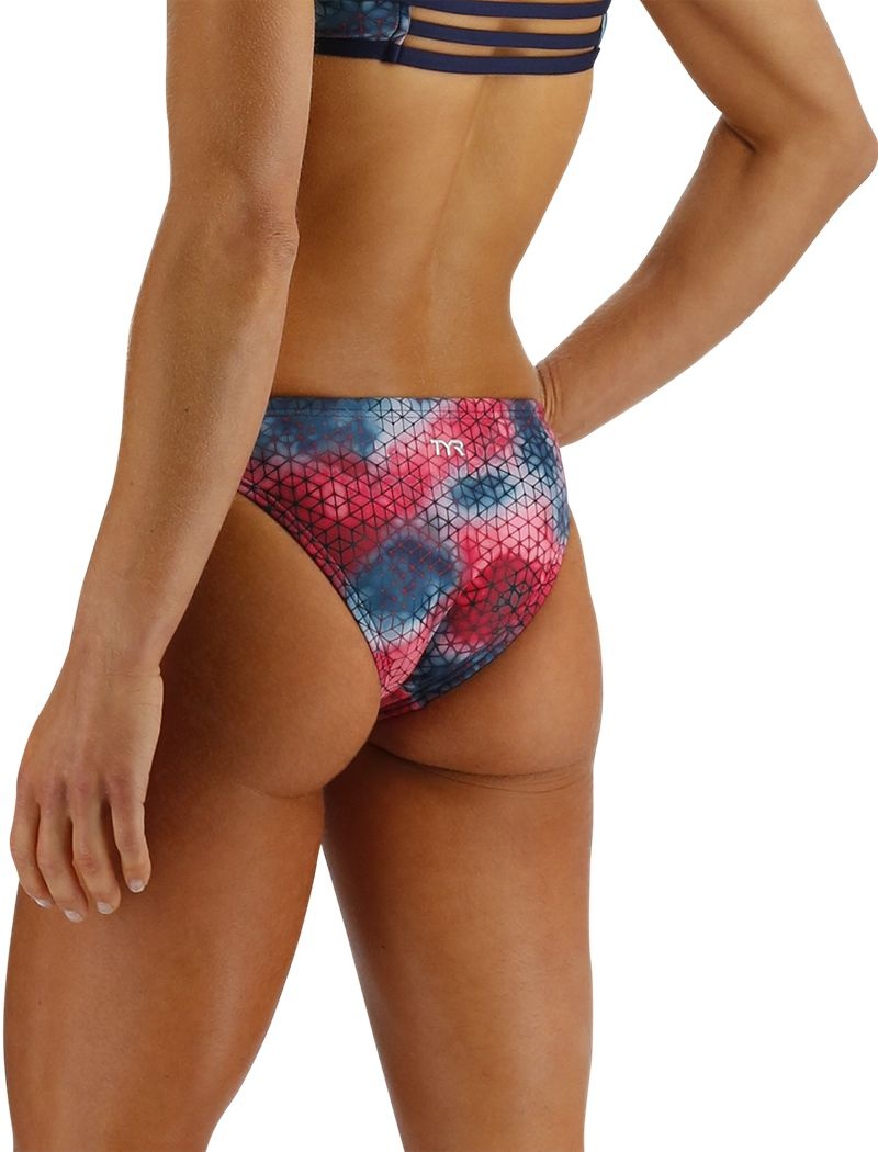 Bas de Bikini Tyr Durafast Elite? Classiche Mini Starhex Femme Rouge Multicolore | 76245970VHE