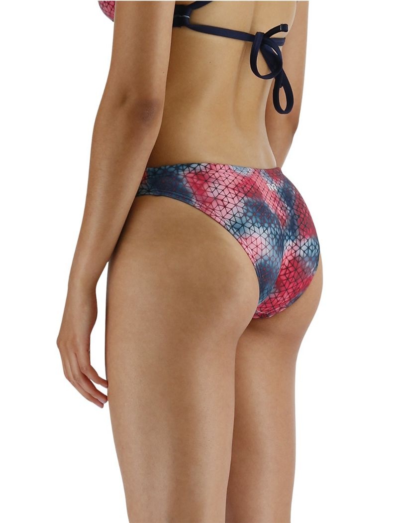 Bas de Bikini Tyr Durafast Elite? Classiche Full Coverage Starhex Femme Rouge Bleu Marine | 82567830XUC