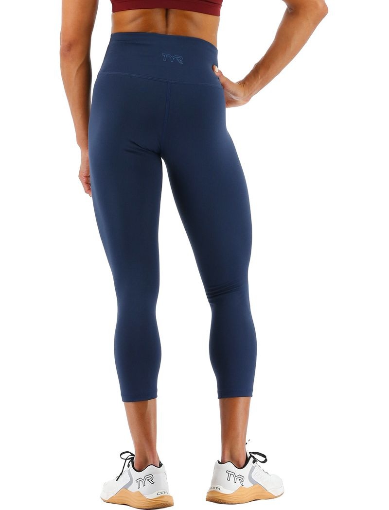 Leggings Tyr Base Kinetic? High-rise 21 Femme Bleu Foncé | 78658510SAV