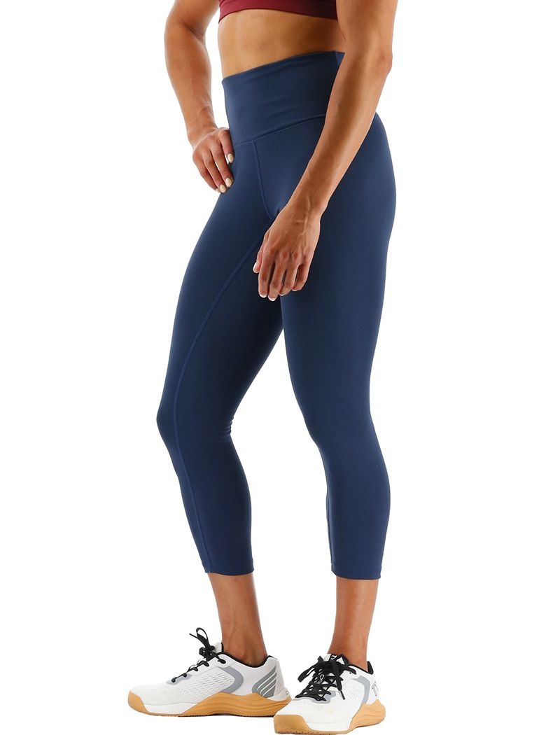 Leggings Tyr Base Kinetic? High-rise 21 Femme Bleu Foncé | 78658510SAV