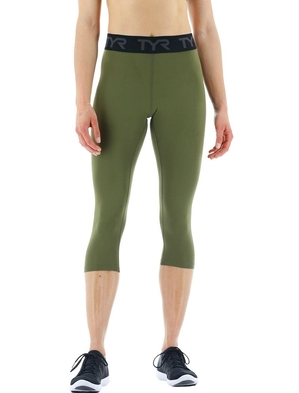 Leggings Tyr Base Kinetic? Mid-rise Logo 18 Femme Vert Olive | 86474561KHG