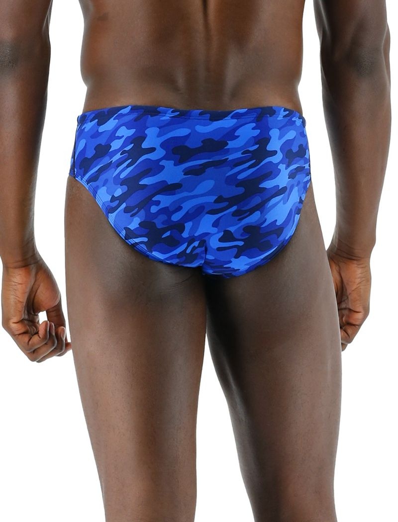 Maillot de Bain Tyr Durafast Elite? Camo Homme Bleu | 60092008QYQ