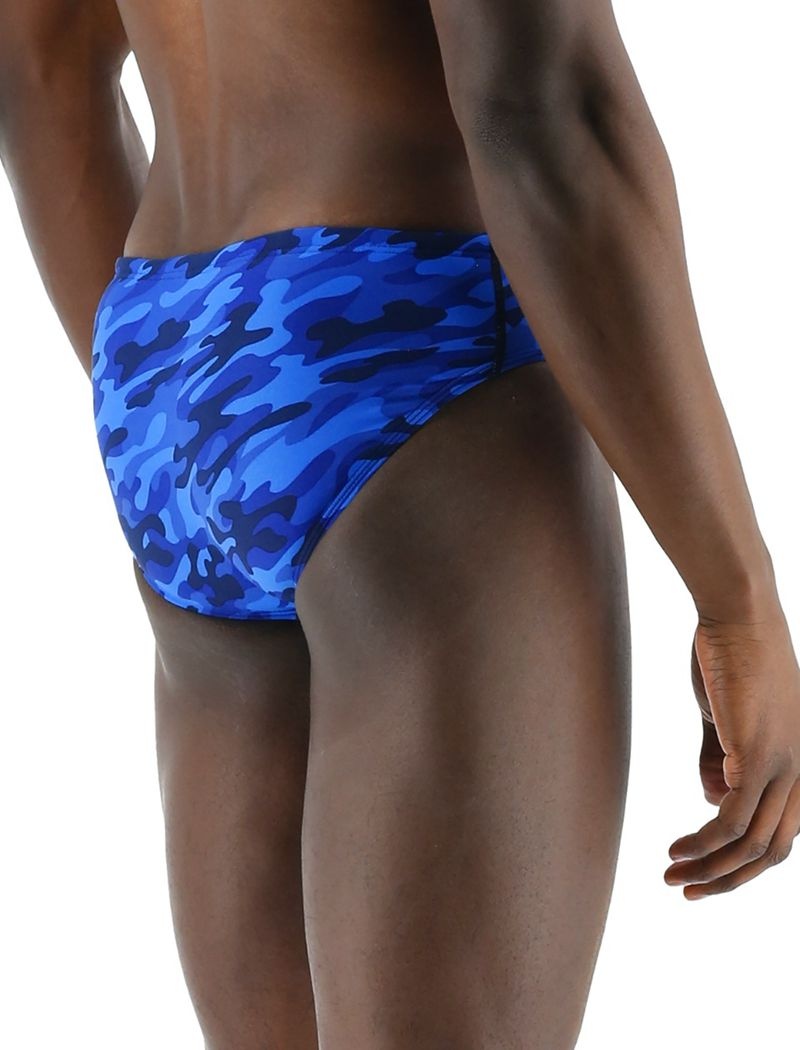 Maillot de Bain Tyr Durafast Elite? Camo Homme Bleu | 60092008QYQ