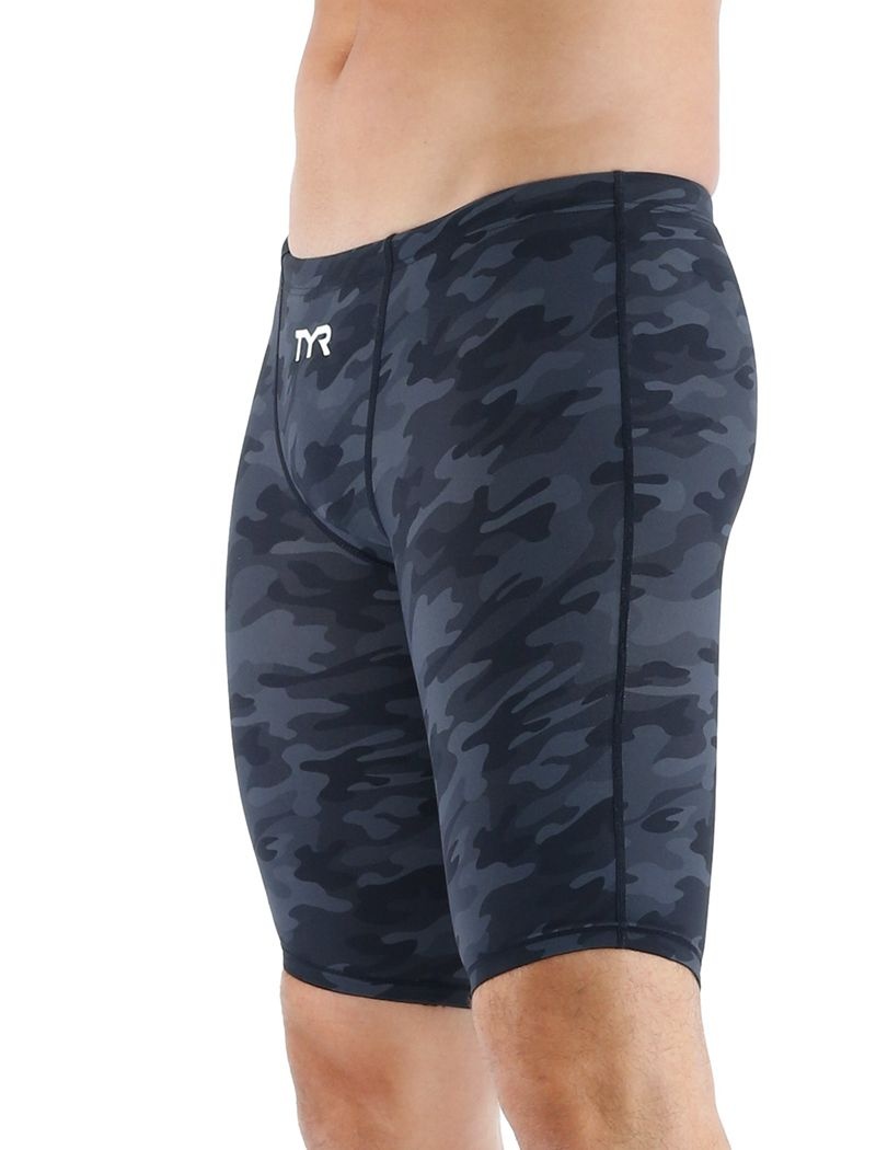 Maillot de Bain Tyr Thresher? Camo Jammer U12 Compliant Homme Noir Camouflage | 36531960YKC