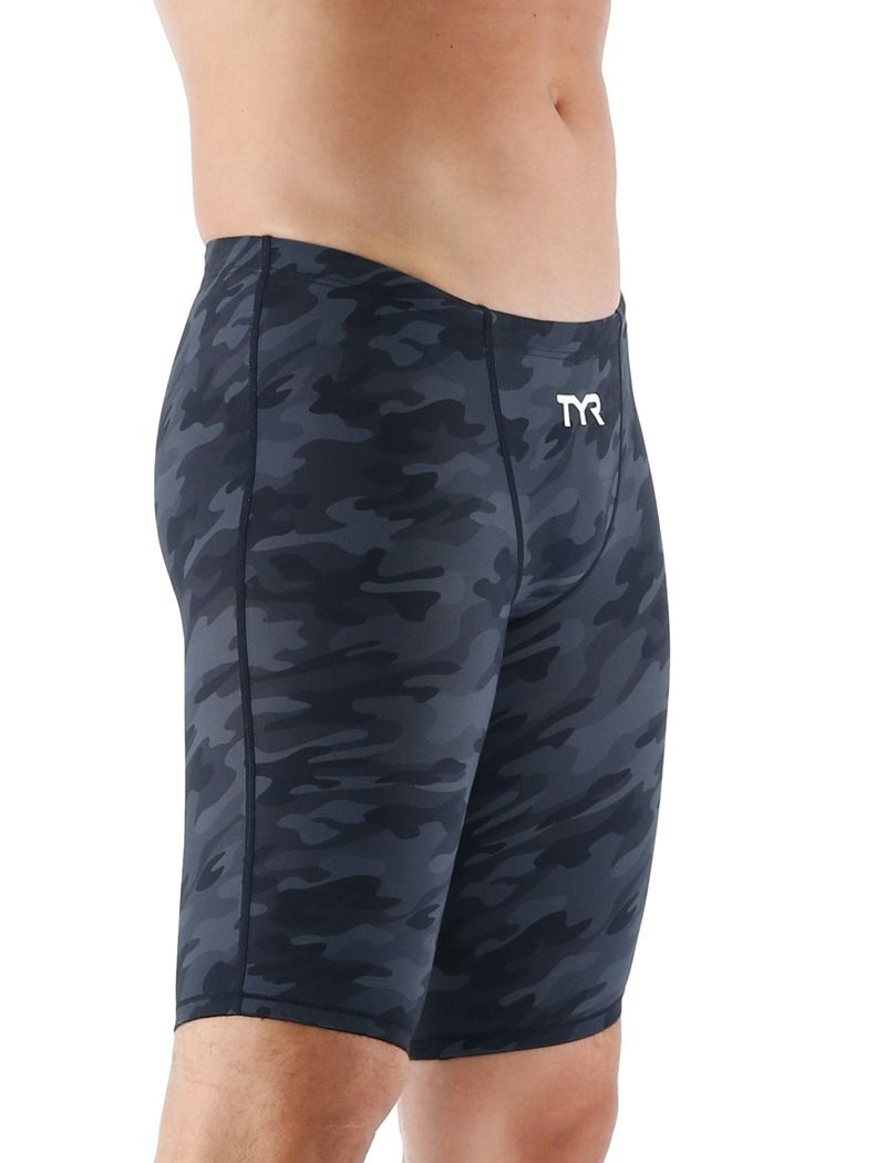 Maillot de Bain Tyr Thresher? Camo Jammer U12 Compliant Homme Noir Camouflage | 36531960YKC