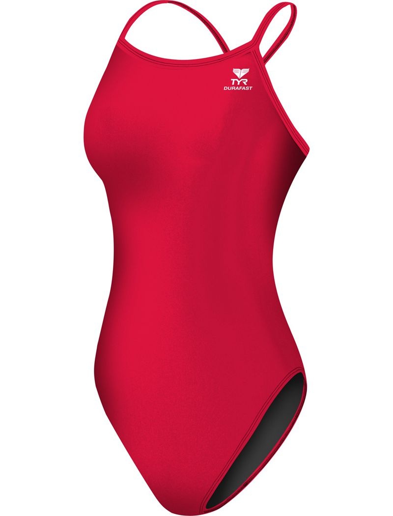 Maillot de Bain Tyr Durafast Elite? Diamondfit Femme Rouge | 38431098DQK