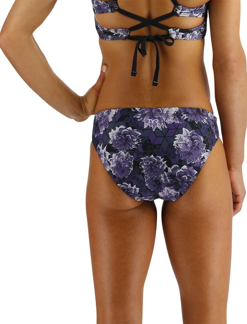 Bas de Bikini Tyr Lula Classiche Polyhedron Femme Violette Multicolore | 80974744CVY