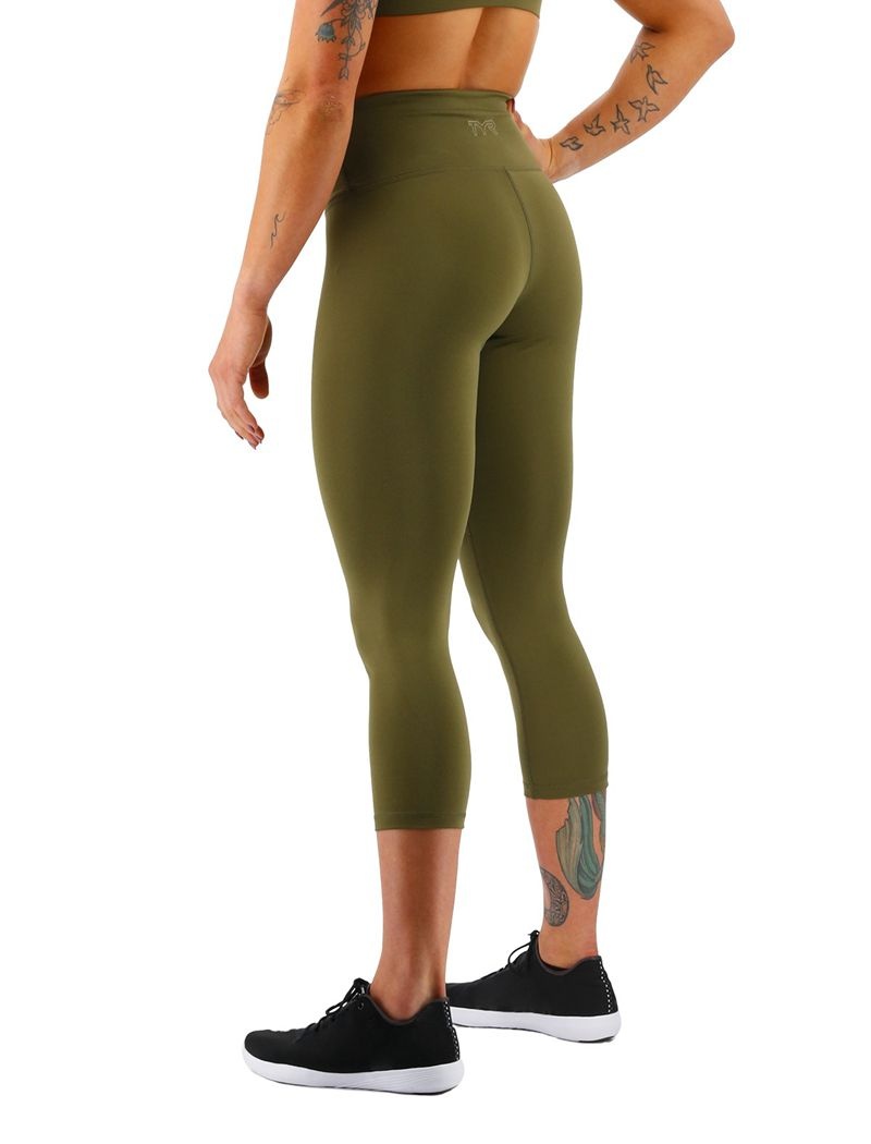 Leggings Tyr Base Kinetic? High-rise 21 Femme Vert Olive | 03702447PRY