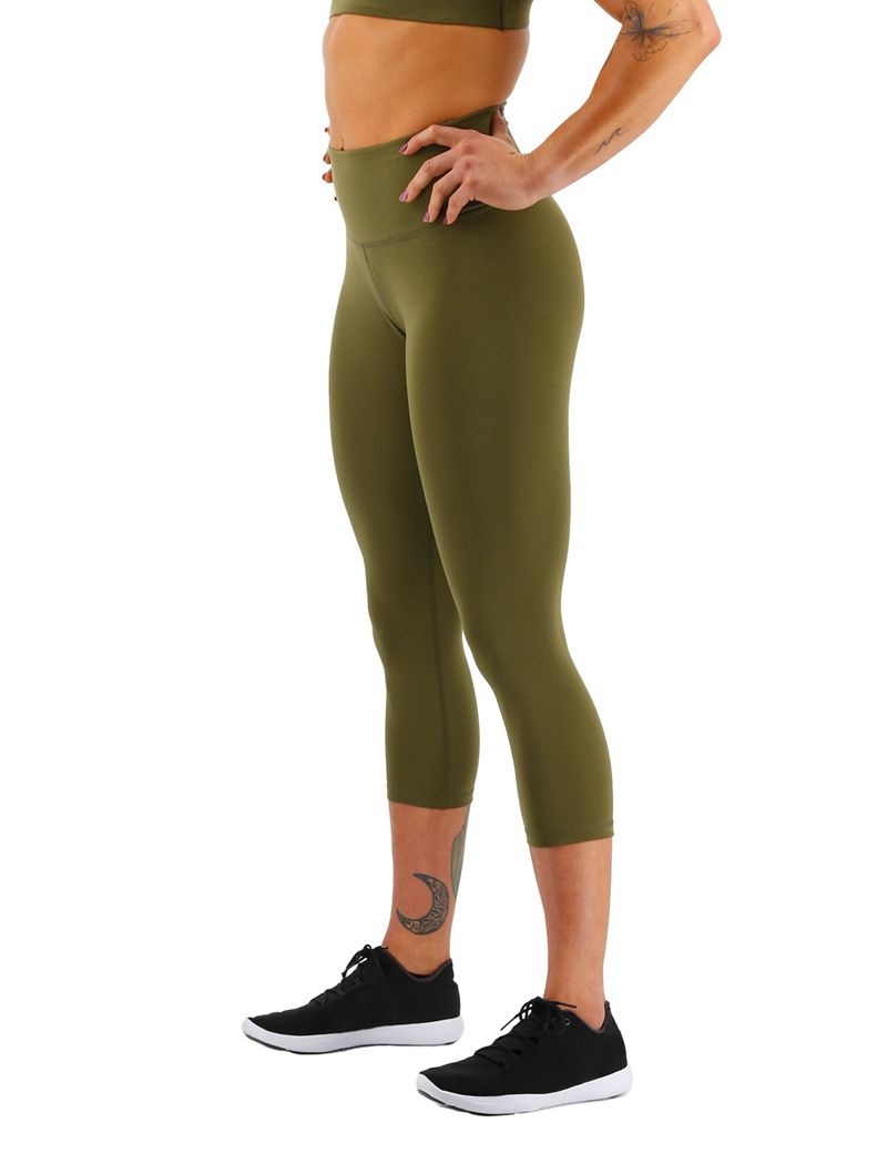 Leggings Tyr Base Kinetic? High-rise 21 Femme Vert Olive | 03702447PRY