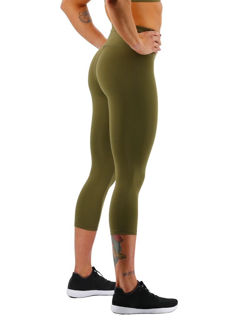 Leggings Tyr Base Kinetic? High-rise 21 Femme Vert Olive | 03702447PRY