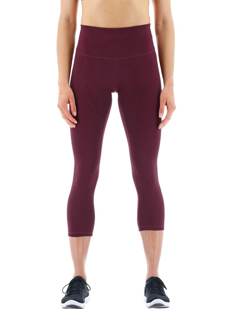 Leggings Tyr Base Kinetic? High-rise 21 Femme Bordeaux | 16967865FCT