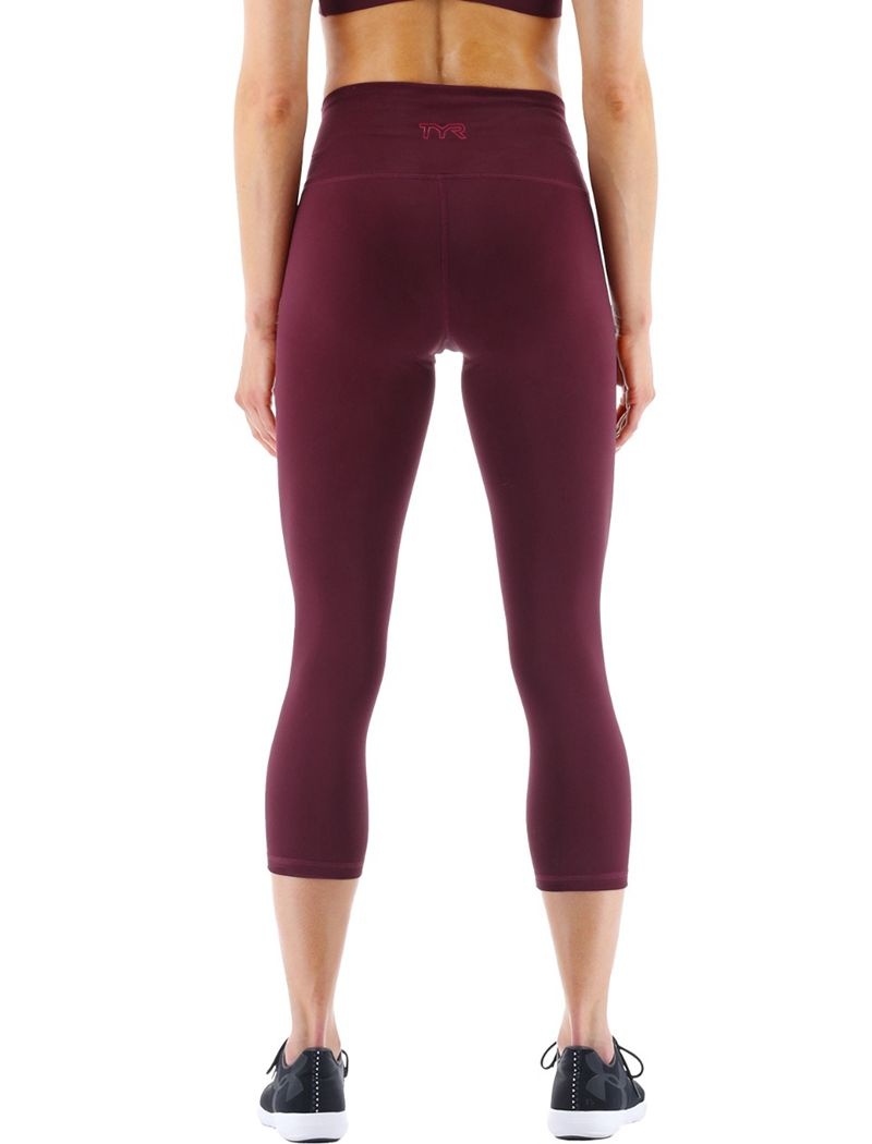 Leggings Tyr Base Kinetic? High-rise 21 Femme Bordeaux | 16967865FCT