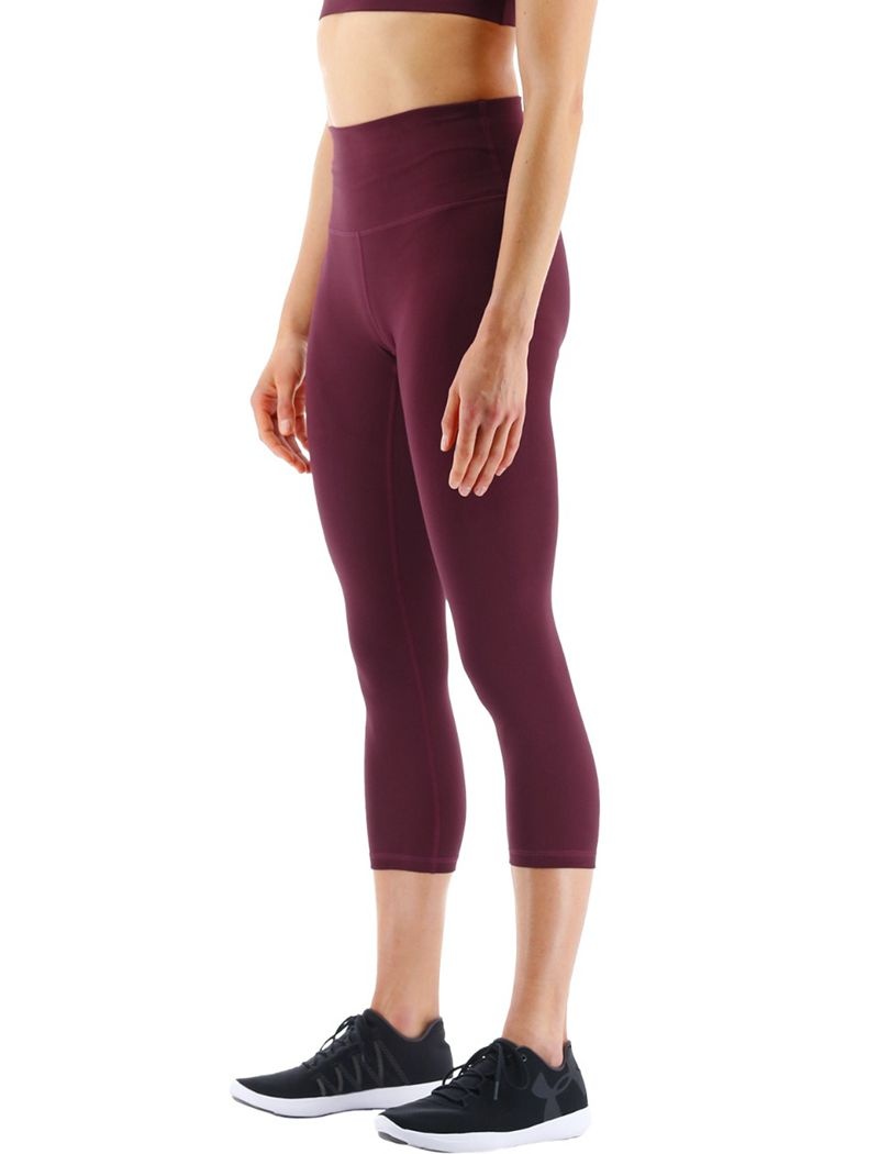 Leggings Tyr Base Kinetic? High-rise 21 Femme Bordeaux | 16967865FCT