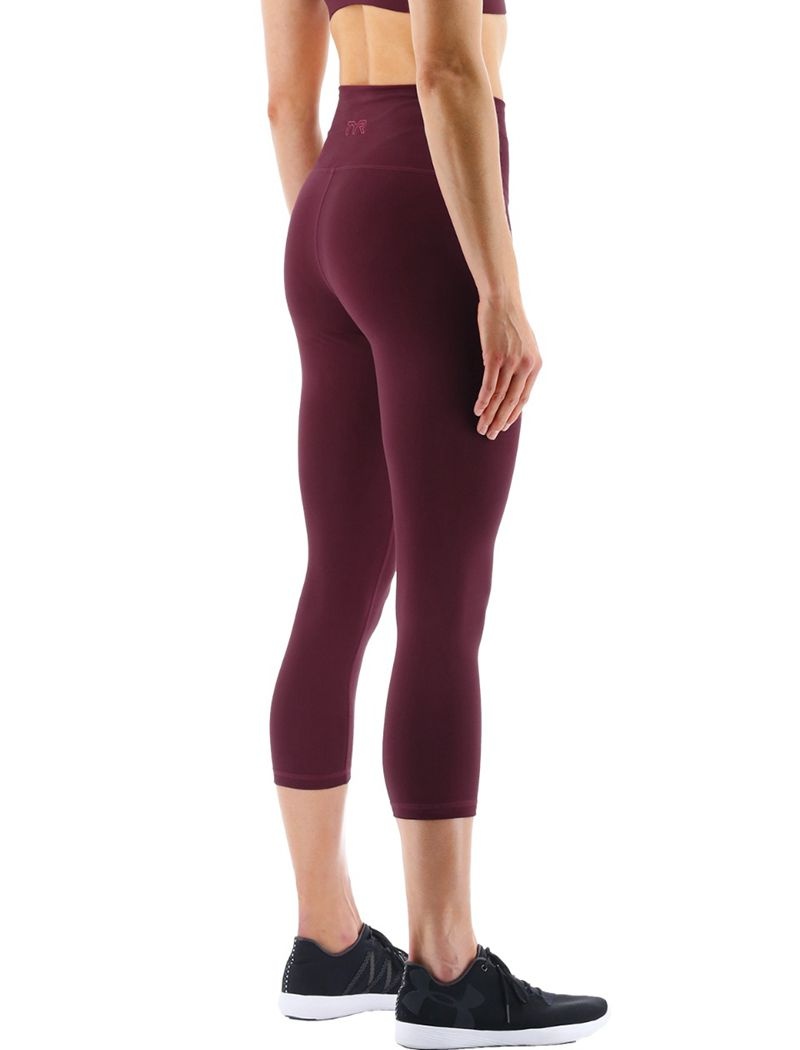 Leggings Tyr Base Kinetic? High-rise 21 Femme Bordeaux | 16967865FCT