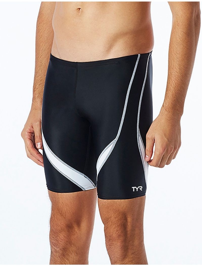 Maillot de Bain Tyr Tyreco? Alliance Jammer Splice Homme Noir Blanche | 02541464MKC