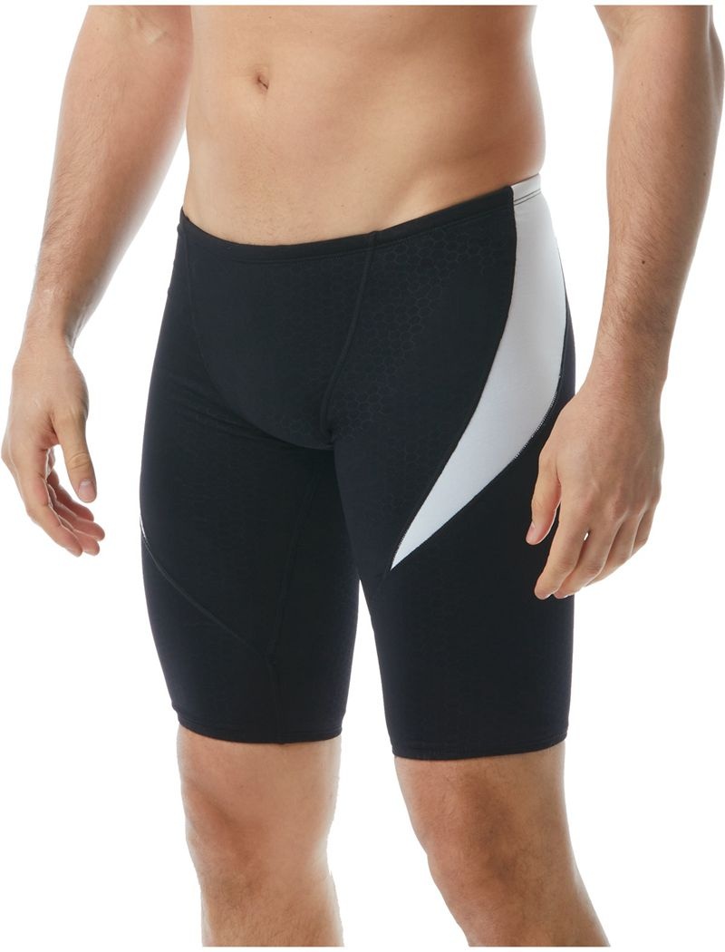 Maillot de Bain Tyr Durafast Elite? Curve Splice Jammer Hexa Homme Noir Blanche | 05576264JIU