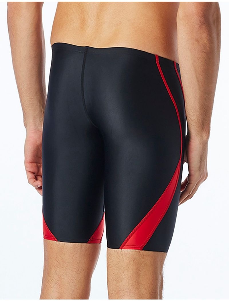 Maillot de Bain Tyr Tyreco? Alliance Jammer Splice Homme Noir Rouge | 44651537AEE