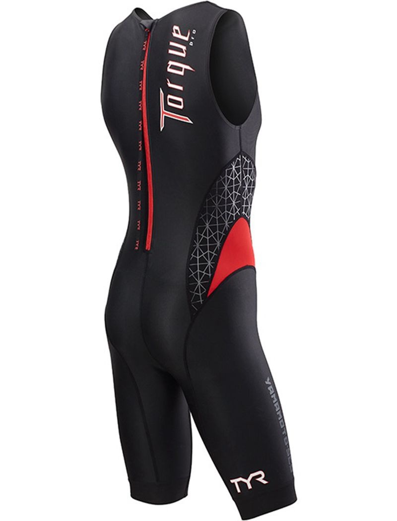 Maillot de Bain Tyr Torque Pro Homme Noir Rouge | 53529461FTD