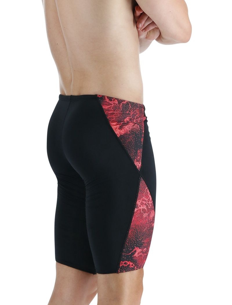 Maillot de Bain Tyr Durafast Lite? Blade Splice Jammer Diploria Homme Noir Rouge | 21884973CNB