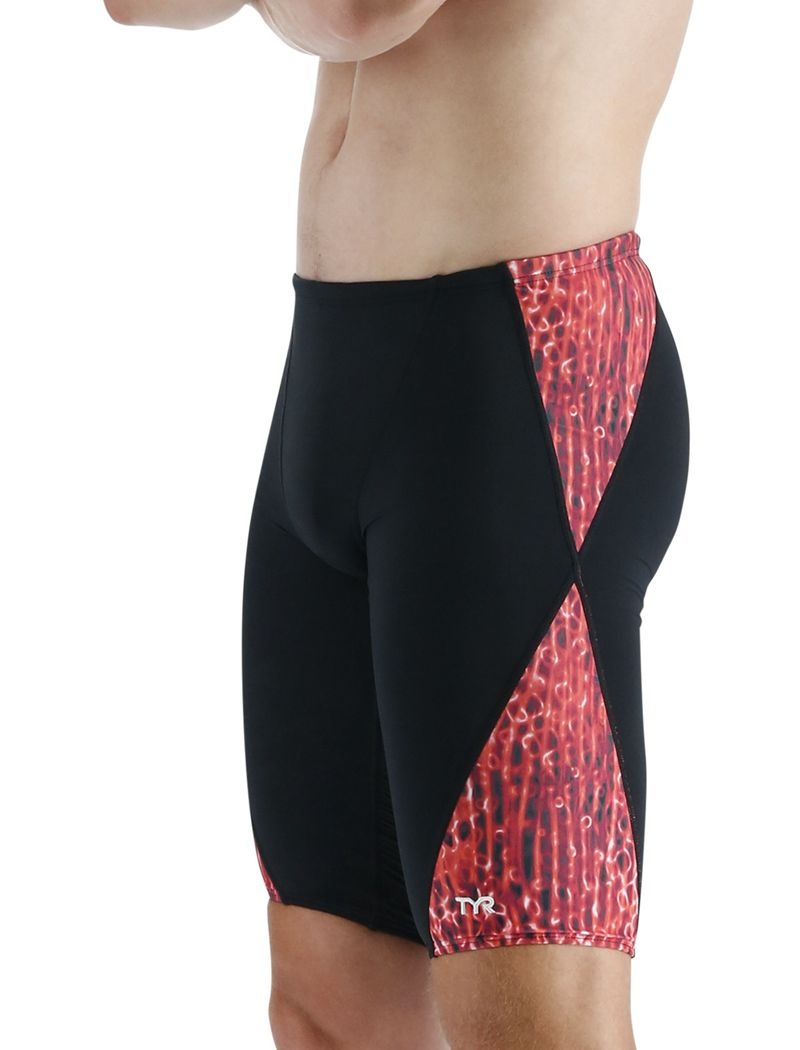 Maillot de Bain Tyr Durafast Lite? Blade Splice Jammer Atolla Homme Noir Rouge | 90995366EOD