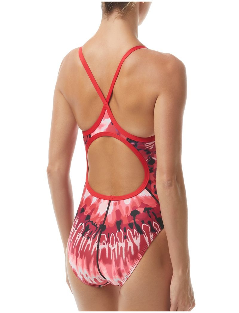 Maillot de Bain Tyr Durafast Elite? Diamondfit Bohemian Femme Rouge | 35268803YKA