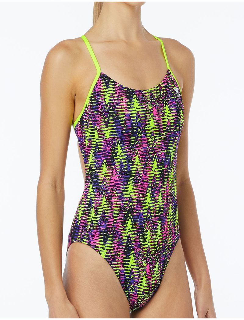 Maillot de Bain Tyr Durafast One? Cutoutfit Waikiki Femme Violette Vert | 97217894AIZ