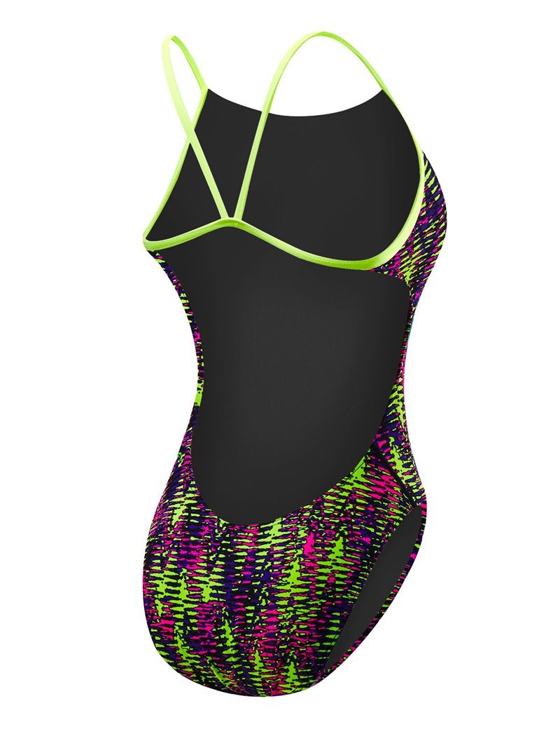 Maillot de Bain Tyr Durafast One? Cutoutfit Waikiki Femme Violette Vert | 97217894AIZ