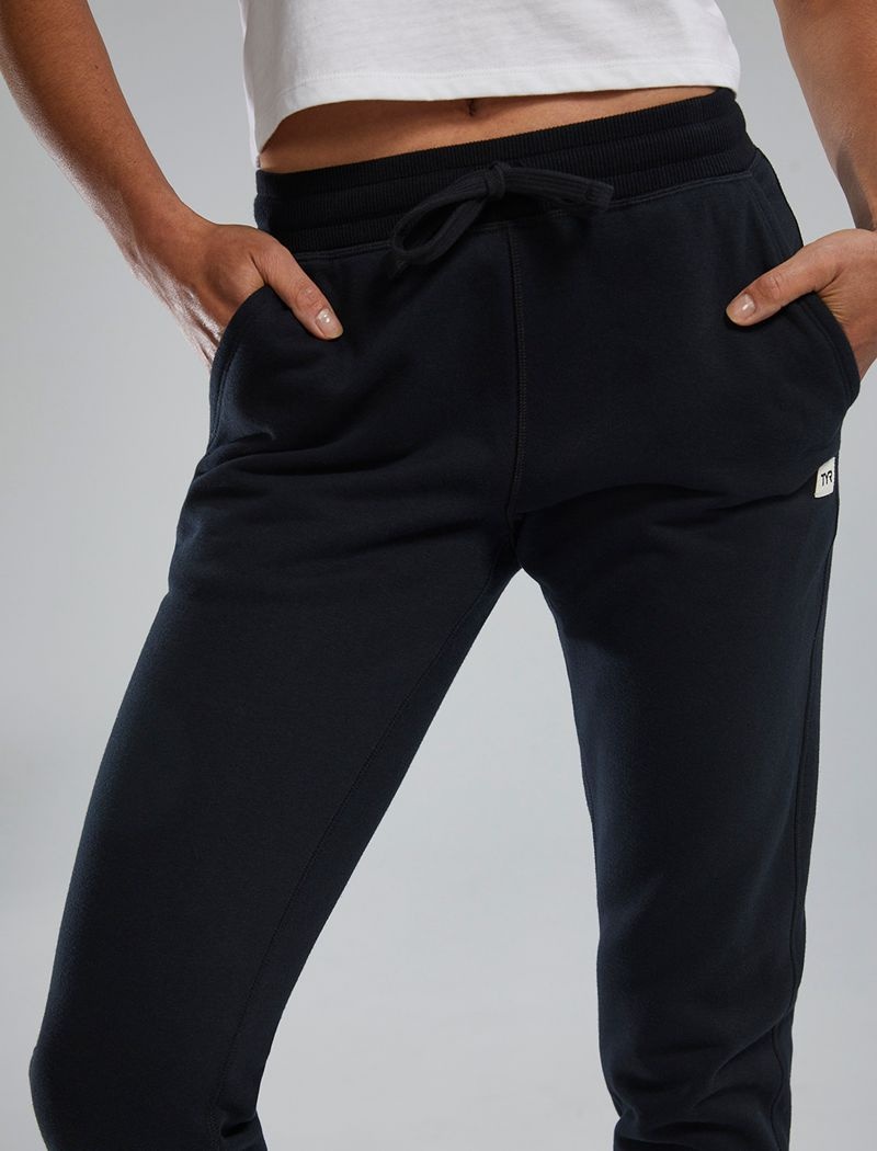 Pantalon Jogger Tyr Ultrasoft Heavyweight Terry Femme Noir | 95617692CPU