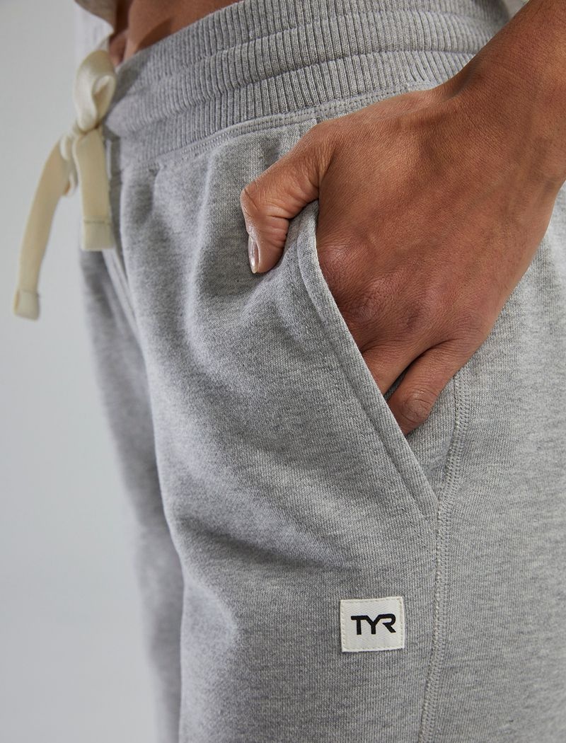 Pantalon Jogger Tyr Ultrasoft Heavyweight Terry Femme Grise | 72645484YBR