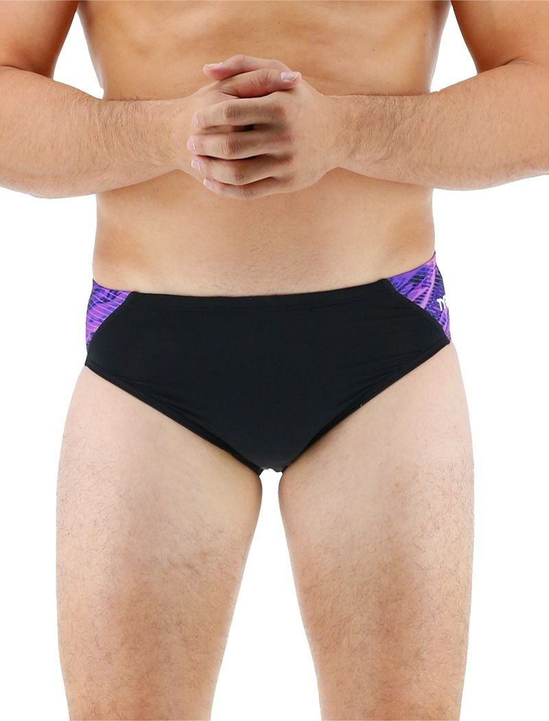 Maillot de Bain Tyr Durafast Lite? Cadence Homme Noir Violette | 46402847BEY