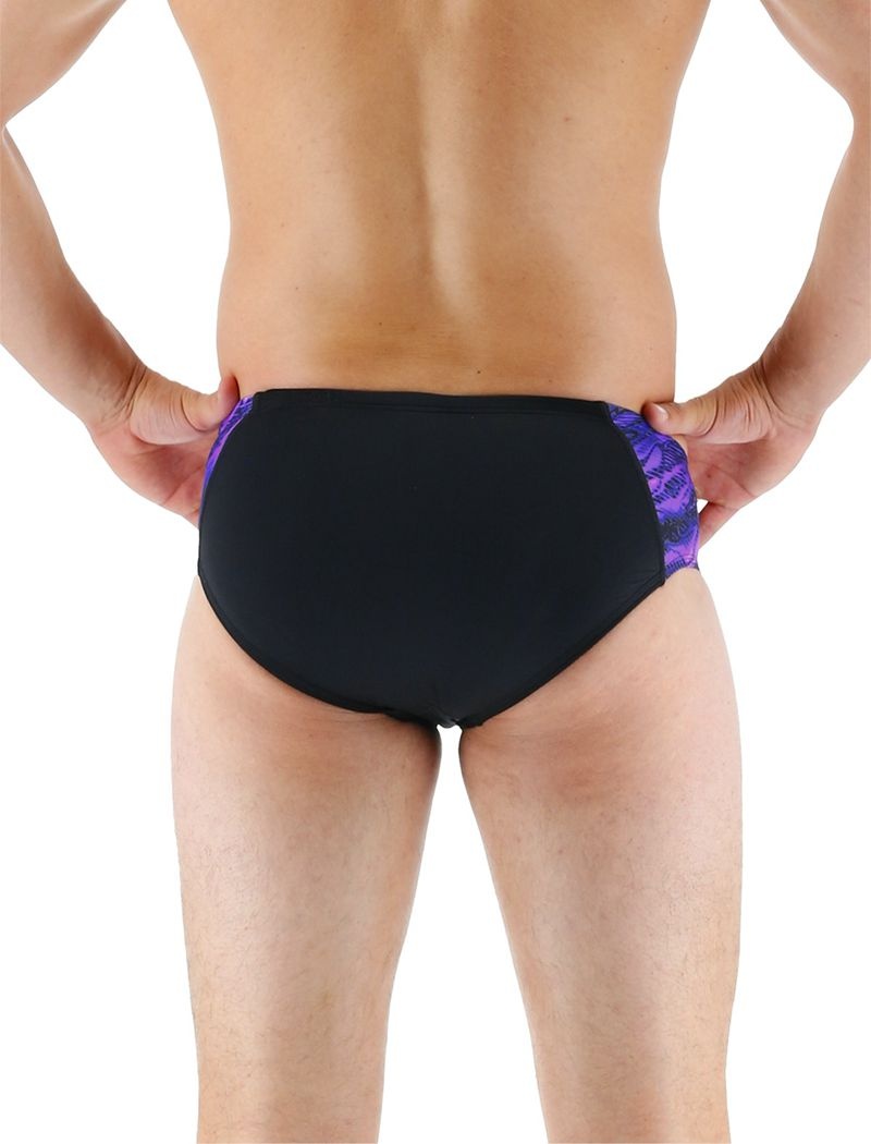 Maillot de Bain Tyr Durafast Lite? Cadence Homme Noir Violette | 46402847BEY