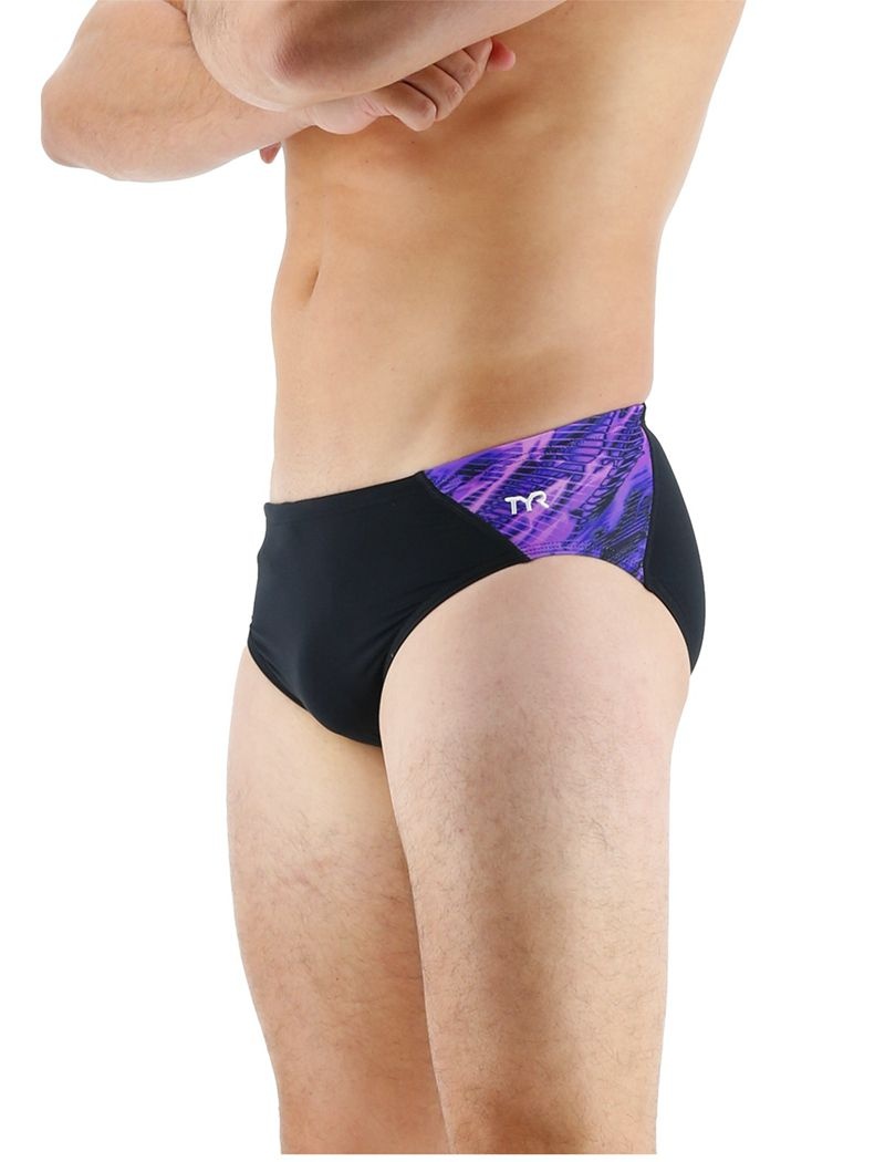 Maillot de Bain Tyr Durafast Lite? Cadence Homme Noir Violette | 46402847BEY