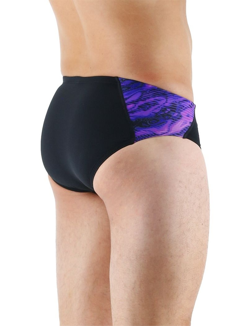 Maillot de Bain Tyr Durafast Lite? Cadence Homme Noir Violette | 46402847BEY