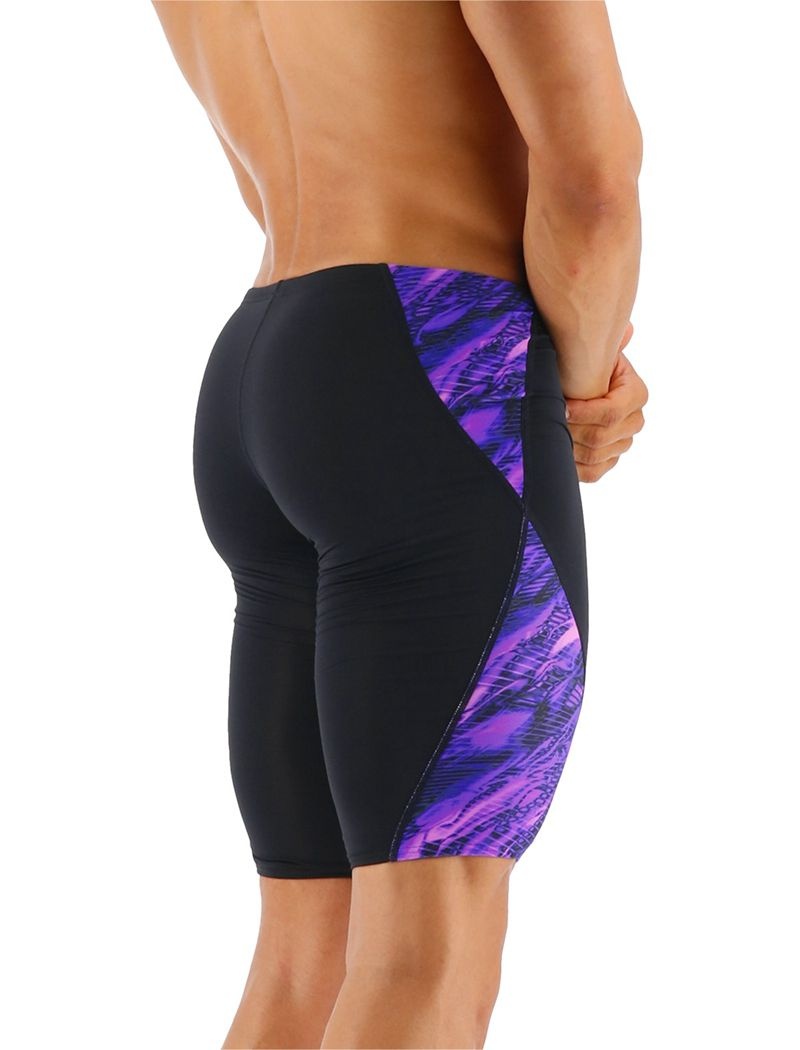 Maillot de Bain Tyr Durafast Lite? Blade Splice Jammer Cadence Homme Noir Violette | 96202034HJJ