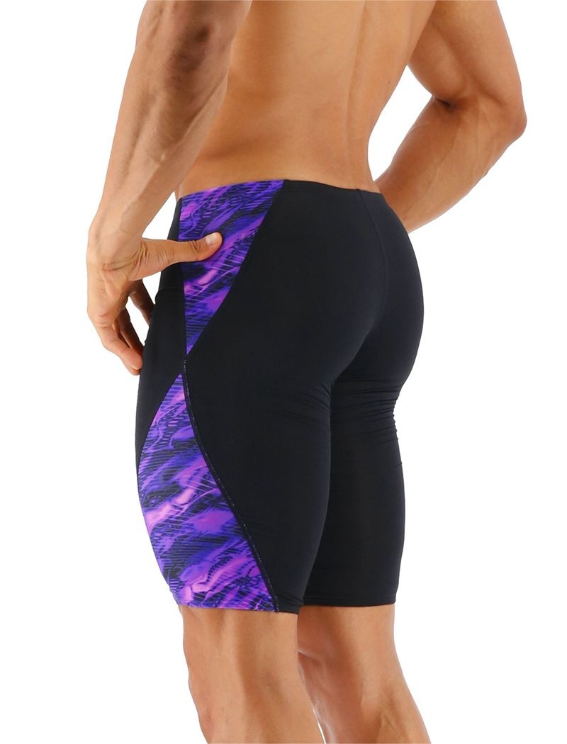 Maillot de Bain Tyr Durafast Lite? Blade Splice Jammer Cadence Homme Noir Violette | 96202034HJJ