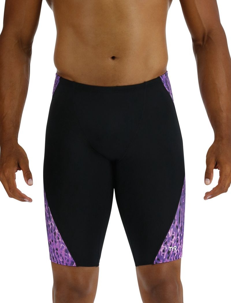 Maillot de Bain Tyr Durafast Lite? Blade Splice Jammer Atolla Homme Noir Violette | 14602140OOR