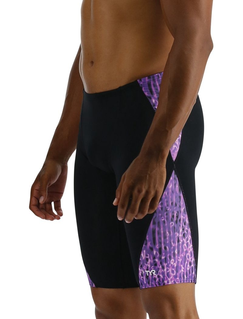 Maillot de Bain Tyr Durafast Lite? Blade Splice Jammer Atolla Homme Noir Violette | 14602140OOR