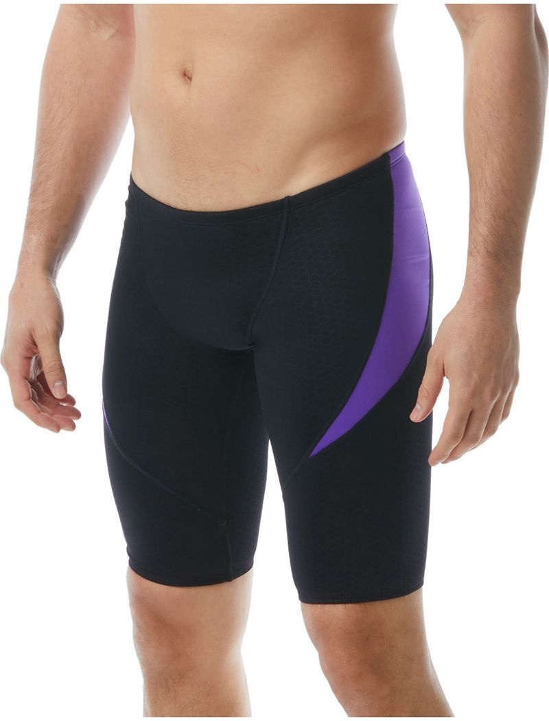 Maillot de Bain Tyr Durafast Elite? Curve Splice Jammer Hexa Homme Noir Violette | 19424249DUE