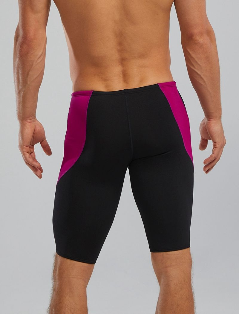 Maillot de Bain Tyr Durafast Elite? Curve Splice Jammer Homme Noir Rose | 00831023PRZ