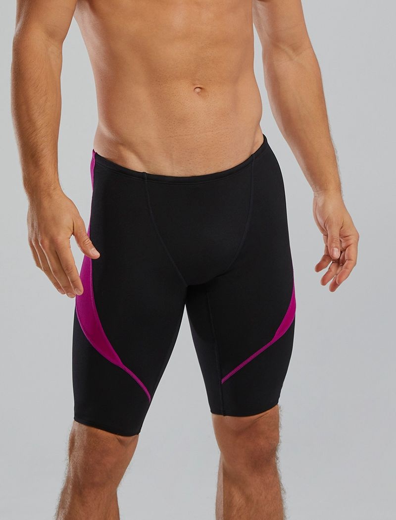 Maillot de Bain Tyr Durafast Elite? Curve Splice Jammer Homme Noir Rose | 00831023PRZ