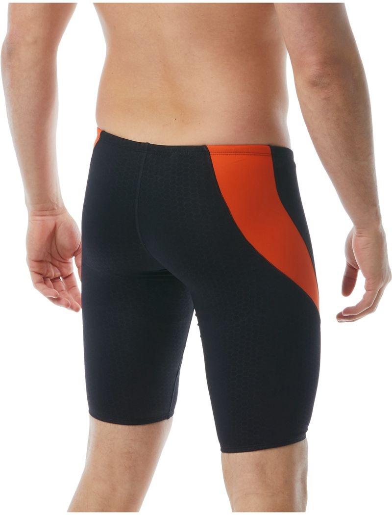 Maillot de Bain Tyr Durafast Elite? Curve Splice Jammer Hexa Homme Noir Orange | 22949674MLZ