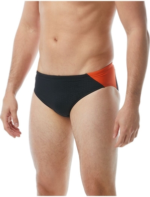 Maillot de Bain Tyr Durafast Elite? Blade Splice Hexa Homme Noir Orange | 58232430NUL