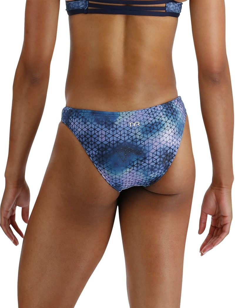 Bas de Bikini Tyr Durafast Elite? Classiche Mini Starhex Femme Bleu | 50978825RAF